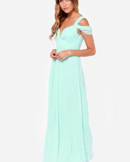 Long Floor Length Elegant Greek Style Pleated Dress