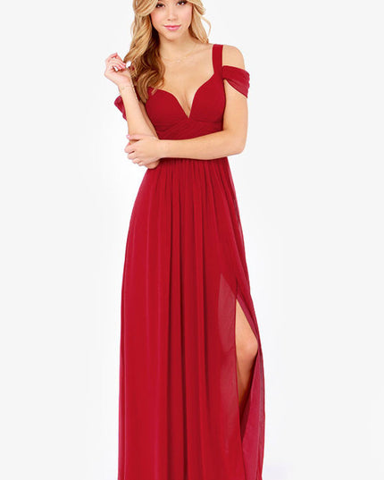 Long Floor Length Elegant Greek Style Pleated Dress