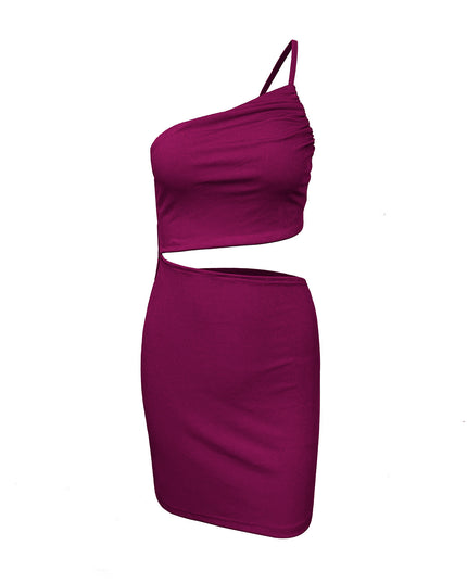 Design Sense Niche Shoulder Drawstring Dress Women