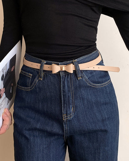 Women's Korean-style Bow Thin Belt All-matching