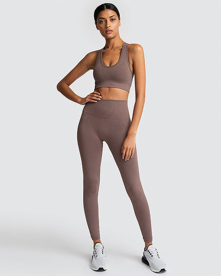 Seamless Gym Set Nylon Woman Sportswear