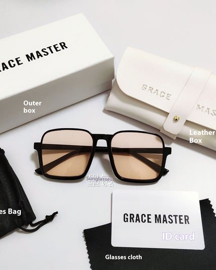 Sserein Retro Square Sunglasses