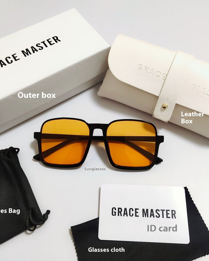 Sserein Retro Square Sunglasses