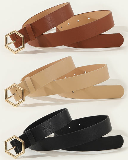 Women's Hexangular Star Casual All-Match Belt