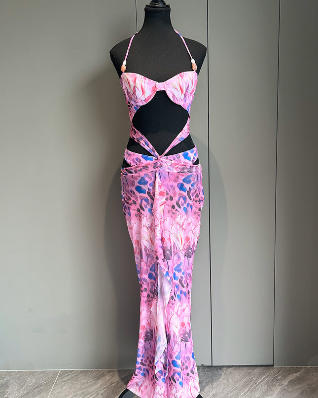 Sexy Bikini Printed Split Women's Swimsuit Swimsuit Female Dress