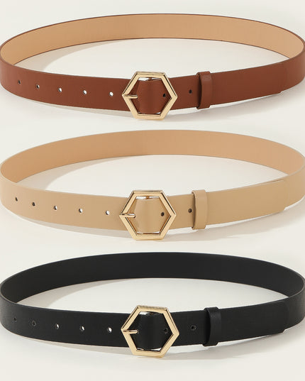 Women's Hexangular Star Casual All-Match Belt