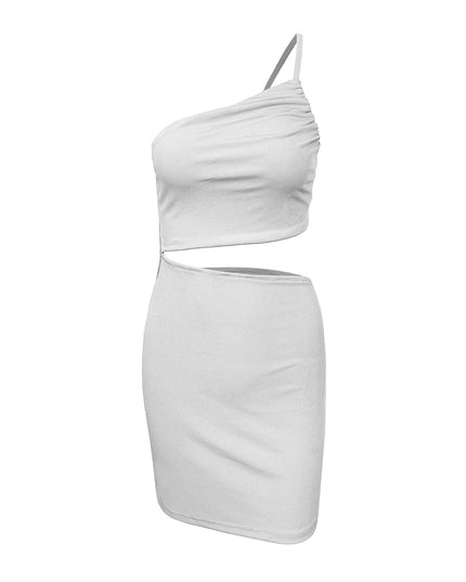Design Sense Niche Shoulder Drawstring Dress Women