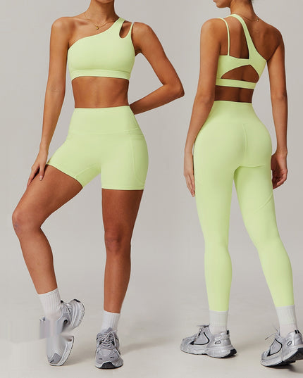 Breathable Quick-drying Skinny Yoga Clothes Pocket Running Sports Suit