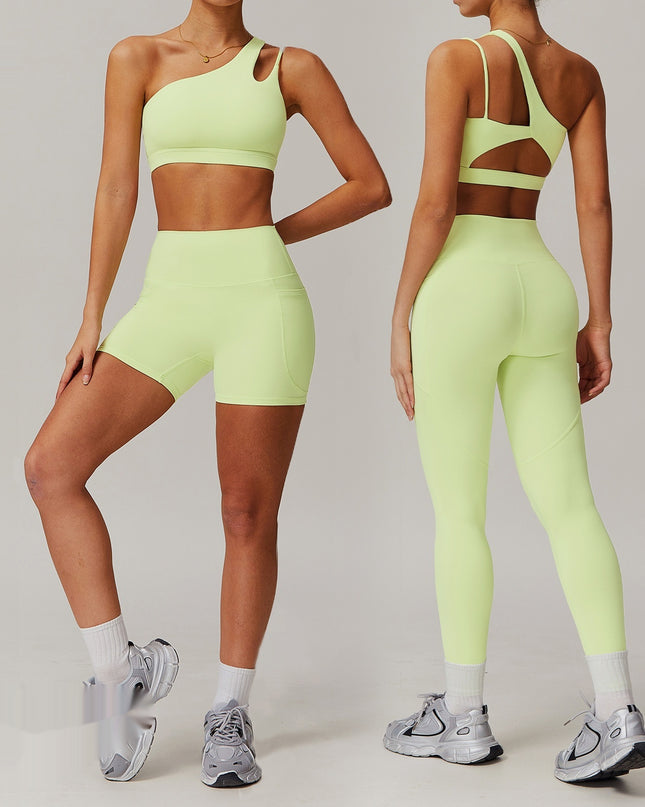 Breathable Quick-drying Skinny Yoga Clothes Pocket Running Sports Suit